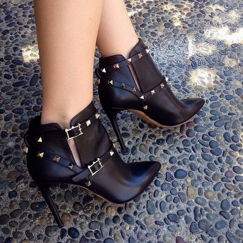 Valentino Rockstud Ankle Boots